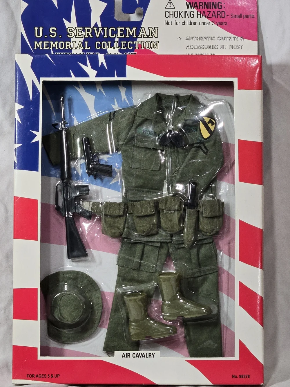 U.S. Serviceman Air Cavalry Action Figure Outfit - Olive Green